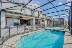 Et oppvarmet basseng