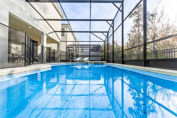Una piscina climatizada