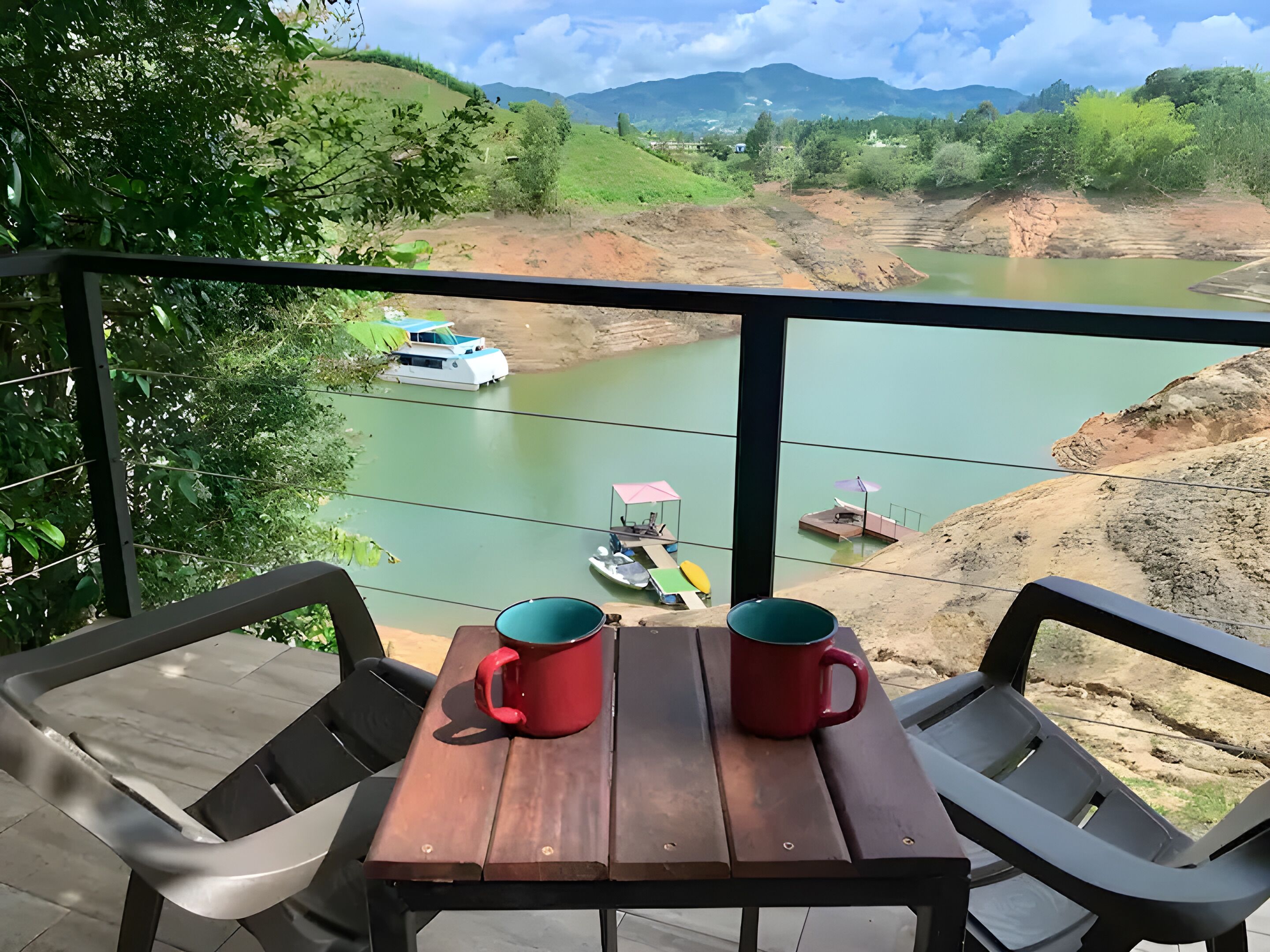 Cottage Klasik, pemandangan danau | Teras/patio