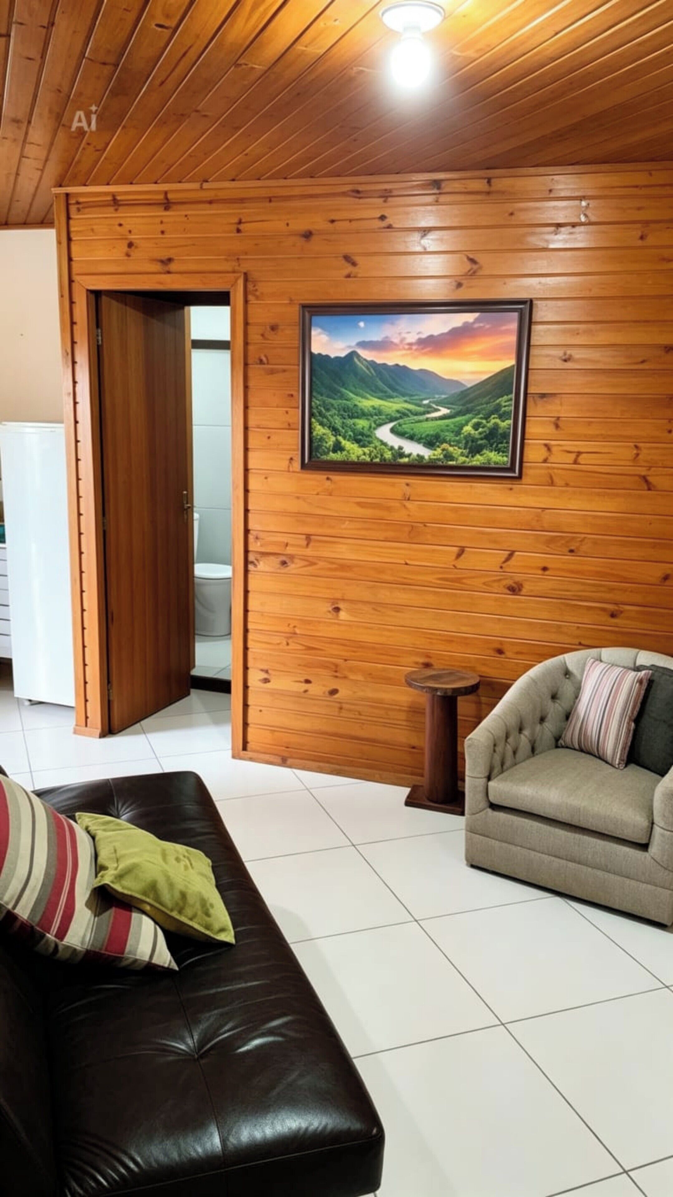 Apartament superior, 2 dormitoris, cuina, vistes a la ciutat | Sala d'estar | Televisor de pantalla plana, futbolí i taula de tennis de taula 