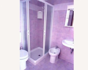 Suihku, hiustenkuivaaja, bidee, pyyhkeet