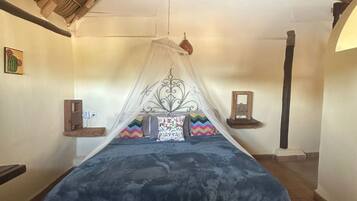 1 bedroom, desk, iron/ironing board, travel crib