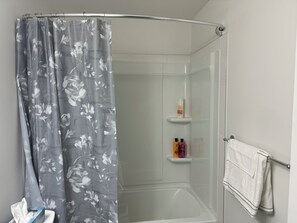 Hair dryer, towels, soap, shampoo - Cozy Basement Suite (Regina)
