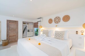 Eenvoudige villa | 1 slaapkamer, een bureau, een laptopwerkplek