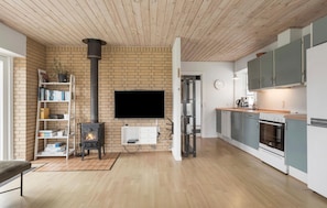 Fridge, oven, dishwasher, coffee/tea maker