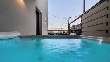 Superior Suite, 1 Double Bed with Sofa bed, Non Smoking, Partial Sea View | Terrace/patio