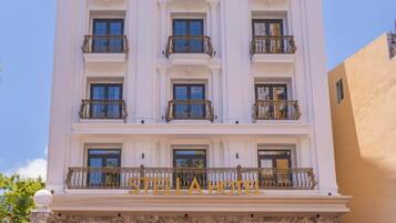 Overnatningsstedets facade