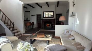 TV connectée, cheminée