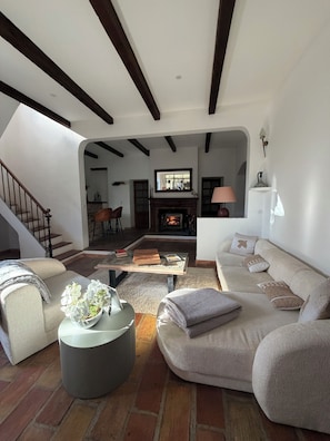 TV connectée, cheminée