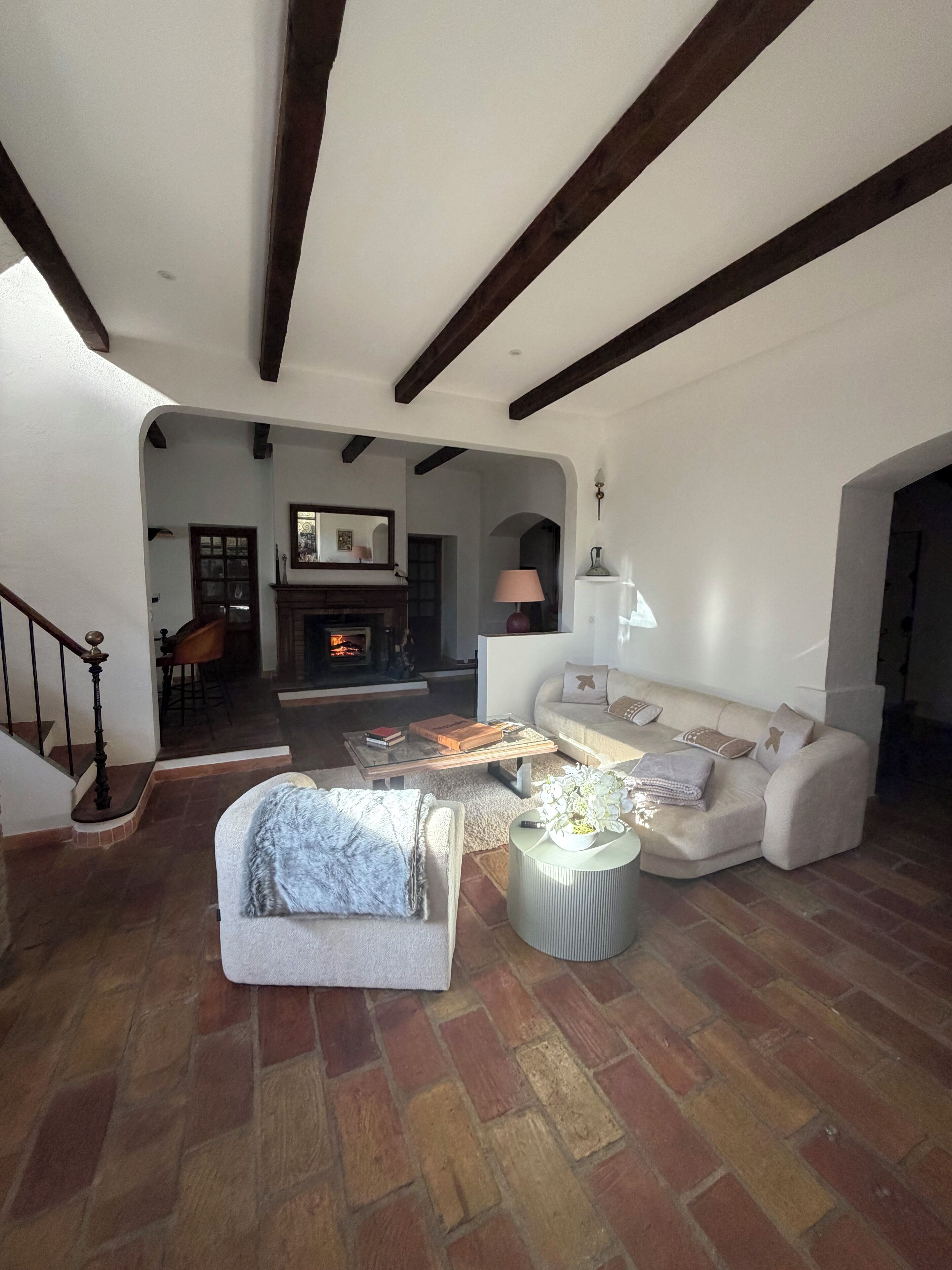 TV connectée, cheminée