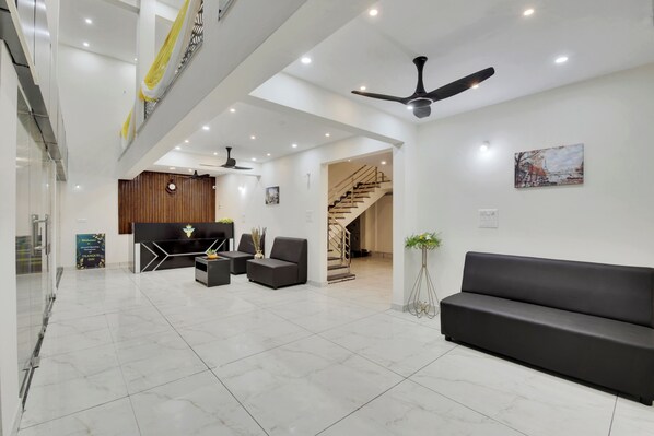 Sitteområde i lobbyen