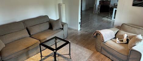 Smart TV, books, stereo