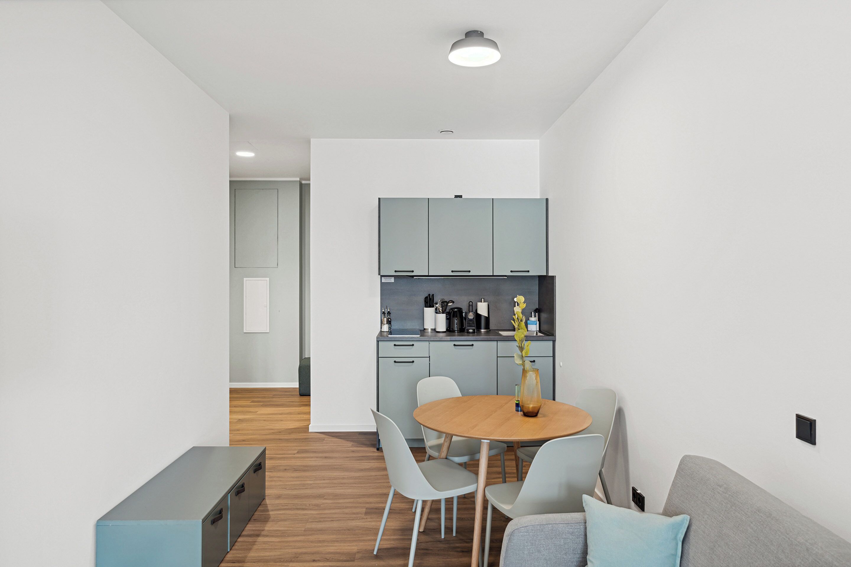Comfort suite, 1 queensize bed met slaapbank | Privékeuken | Een koelkast, een kookplaat, een espressoapparaat, een waterkoker