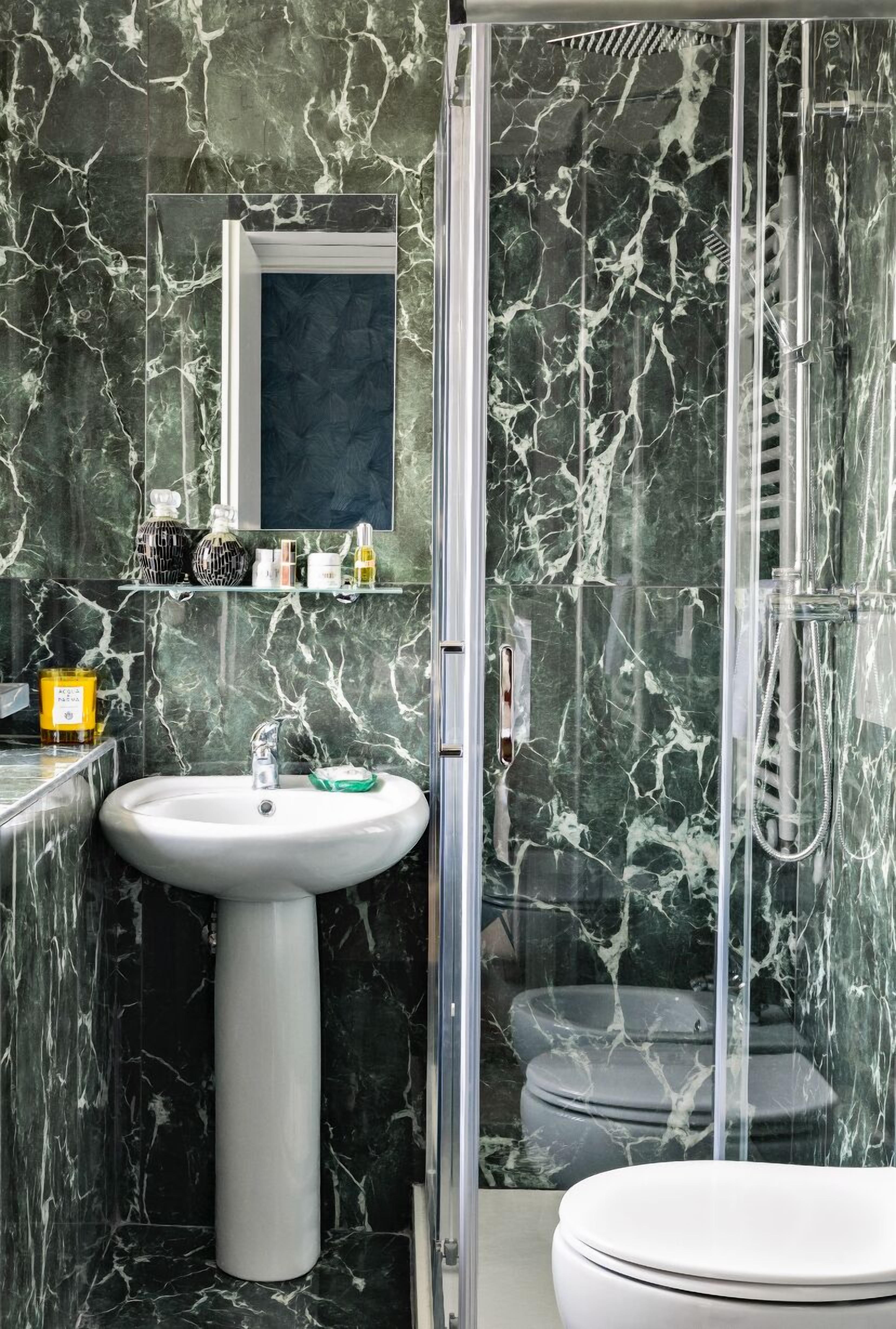 Deluxe-Stadtwohnung, Stadtblick | Badezimmer | Bidet