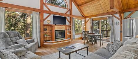 Téléviseur connecté, foyer, livres