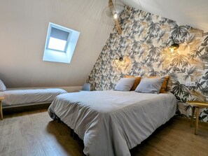 1 chambre, accès au Wi-Fi (inclus), literie fournie