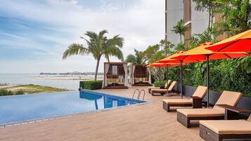 Outdoor pool, open 7:00 AM to 7:00 PM, free pool cabanas, pool umbrellas