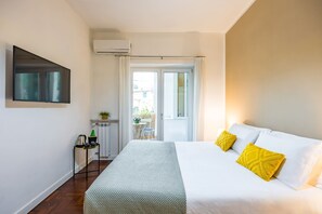 Dreibettzimmer, Balkon