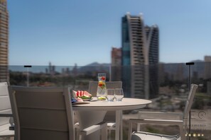 Deluxe Apartment, Sea View | Balcony view - Torre Sakura (Benidorm)