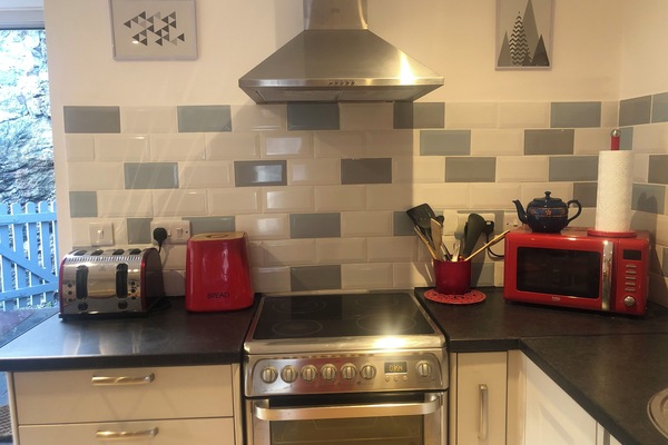 Refrigerador, microondas, horno, placa de cocina