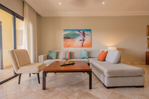 Villa, 1 Bedroom | Living area | 32-inch LCD TV with cable channels