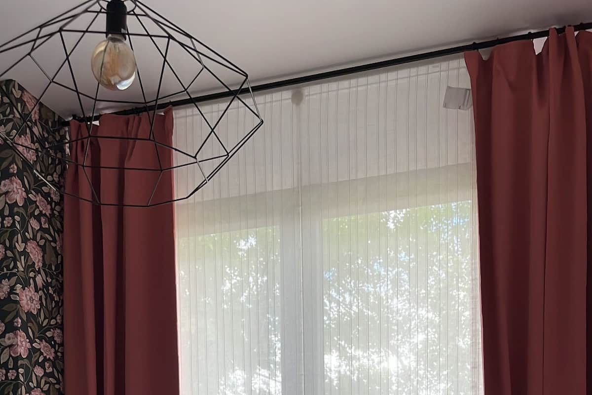 Laptop workspace, blackout curtains, iron/ironing board (on request)
