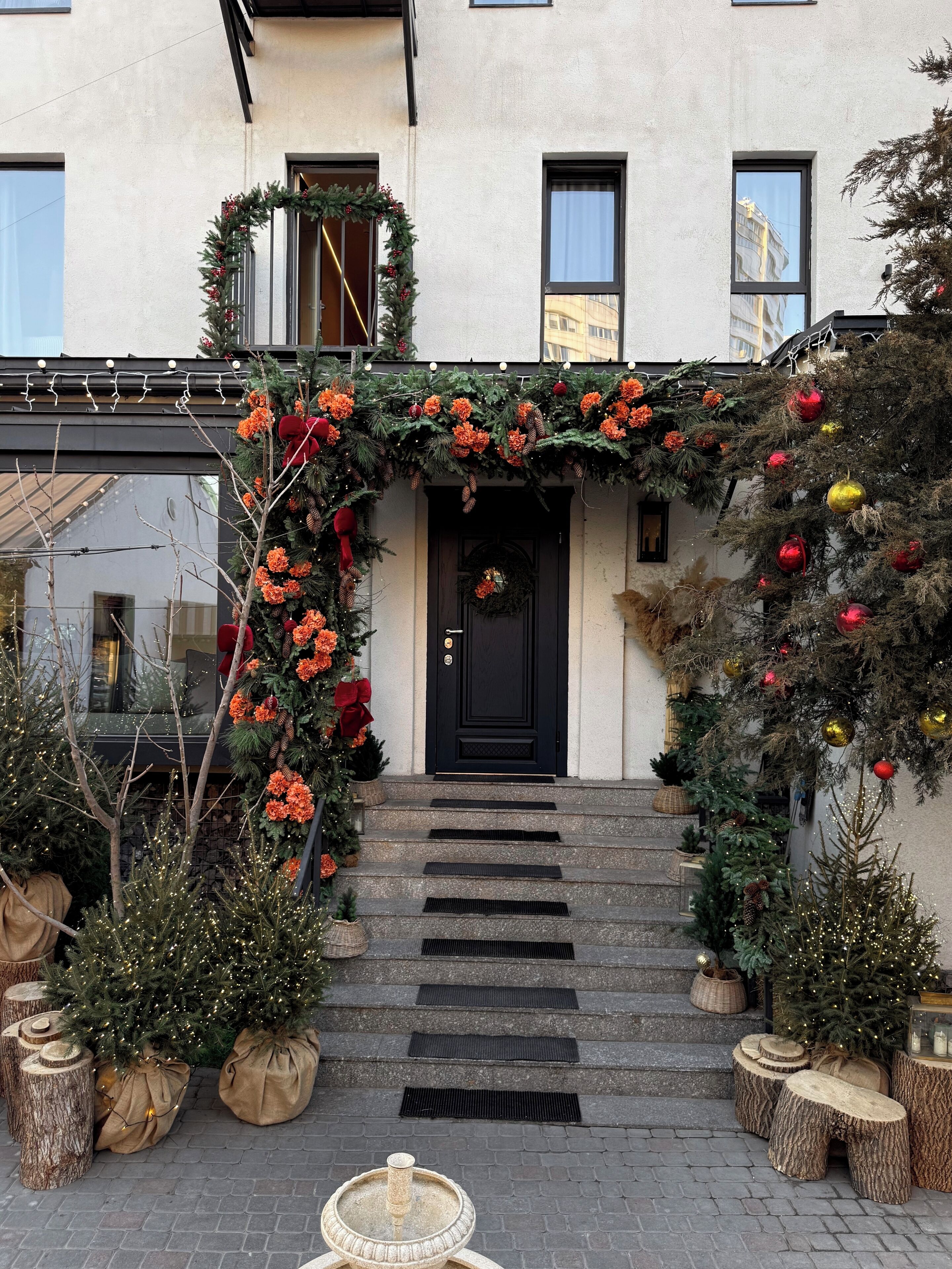 A szálláshely homlokzata