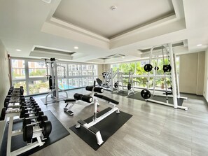 Fitness facility - Cozy 1-room apartment in Pattaya with a fitness room, Wi-Fi for 2 months (Pattaya City)