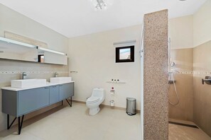 Hair dryer, towels