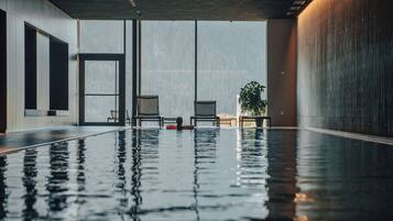 Indoor pool, a heated pool