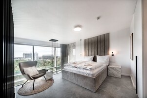 Premium Apartment, Partial Sea View (Duplex) | 1 bedroom, in-room safe, iron/ironing board, free WiFi