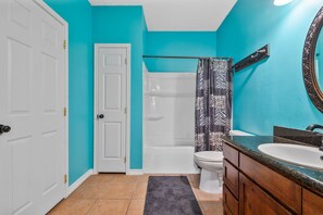 Hair dryer, towels