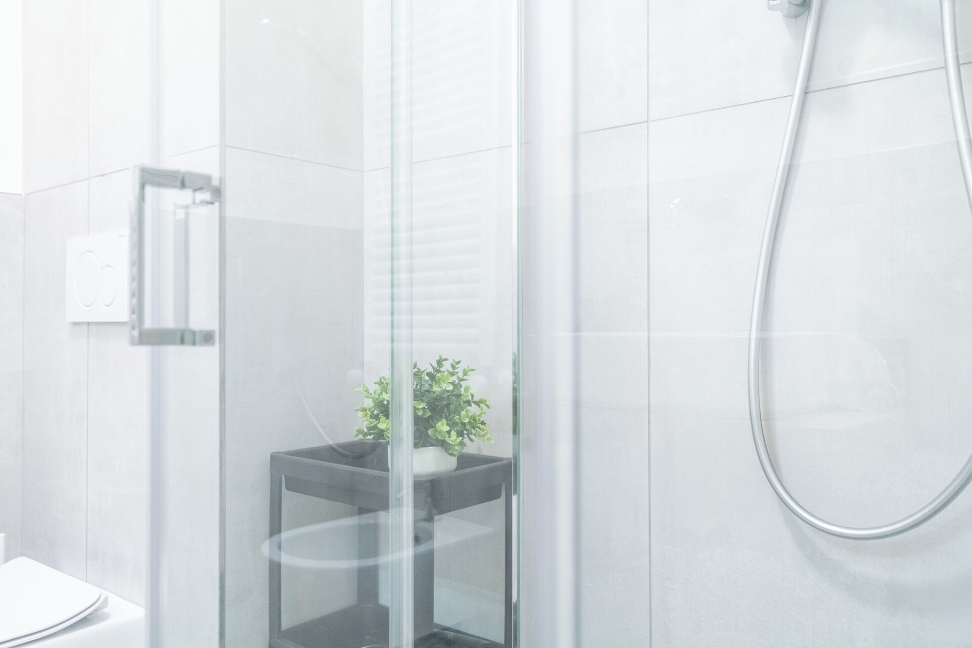 Dusche, Haartrockner, Bidet, Handtücher