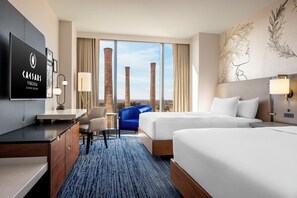 Luxury Room, 2 Queen Beds, Mountain View | Down comforters, in-room safe, desk, laptop workspace - Caesars Virginia - A Caesars Rewards Destination (Danville)