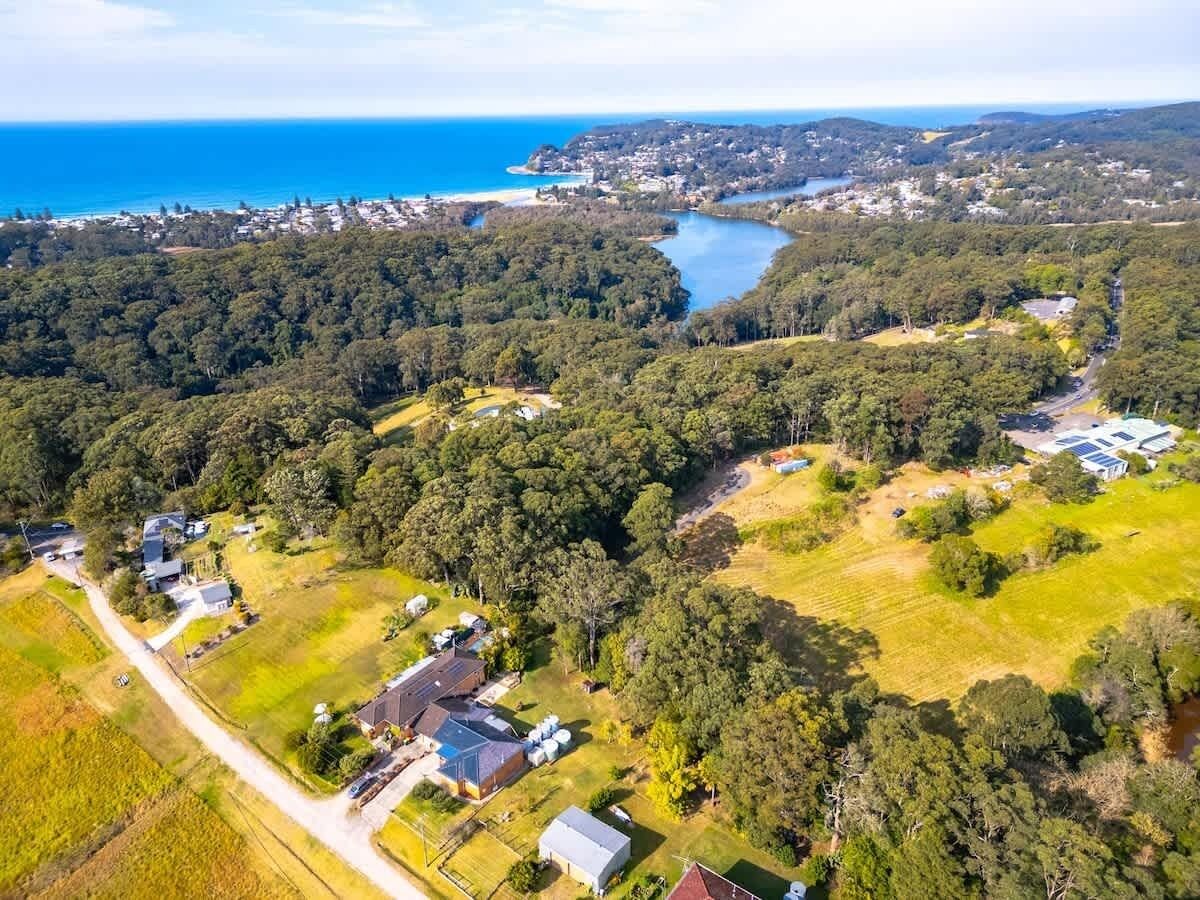 Eagle eye view from our property to Terrigal beach and inlet