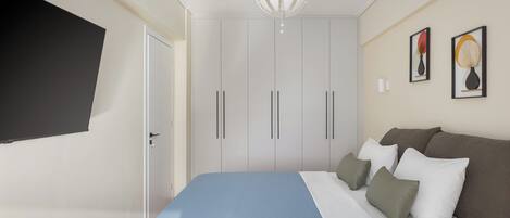 City Apartment | 1 bedroom, Egyptian cotton sheets, premium bedding, desk