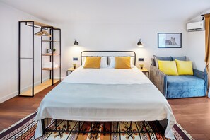 Dreibettzimmer, Stadtblick