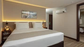 Quarto superluxo | Wi-Fi de cortesia, roupa de cama