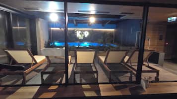 Indoor pool, a heated pool