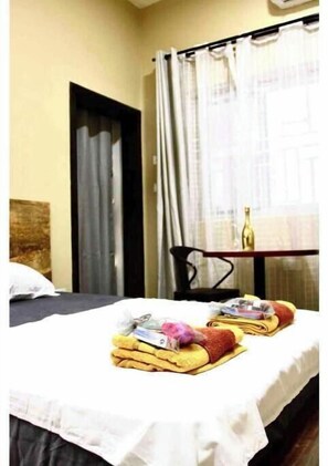 1 bedroom, iron/ironing board, travel crib, free WiFi
