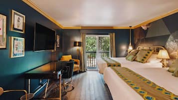 經典雙人房, 2 張加大雙人床, 陽台 | 遮光布/窗簾、熨斗/熨衣板、免費無線上網、床單