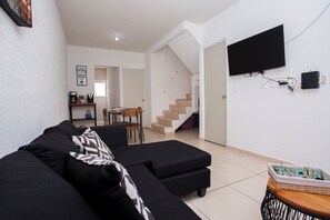 Family House, 2 Bedrooms, Patio, Garden View | Living room | TV