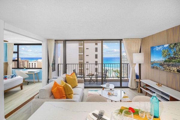 Condo, 1 quarto, vista para o oceano (0168) | Área de estar