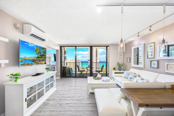 Apartamento, 1 habitación, vistas al mar (0049) | Zona de estar