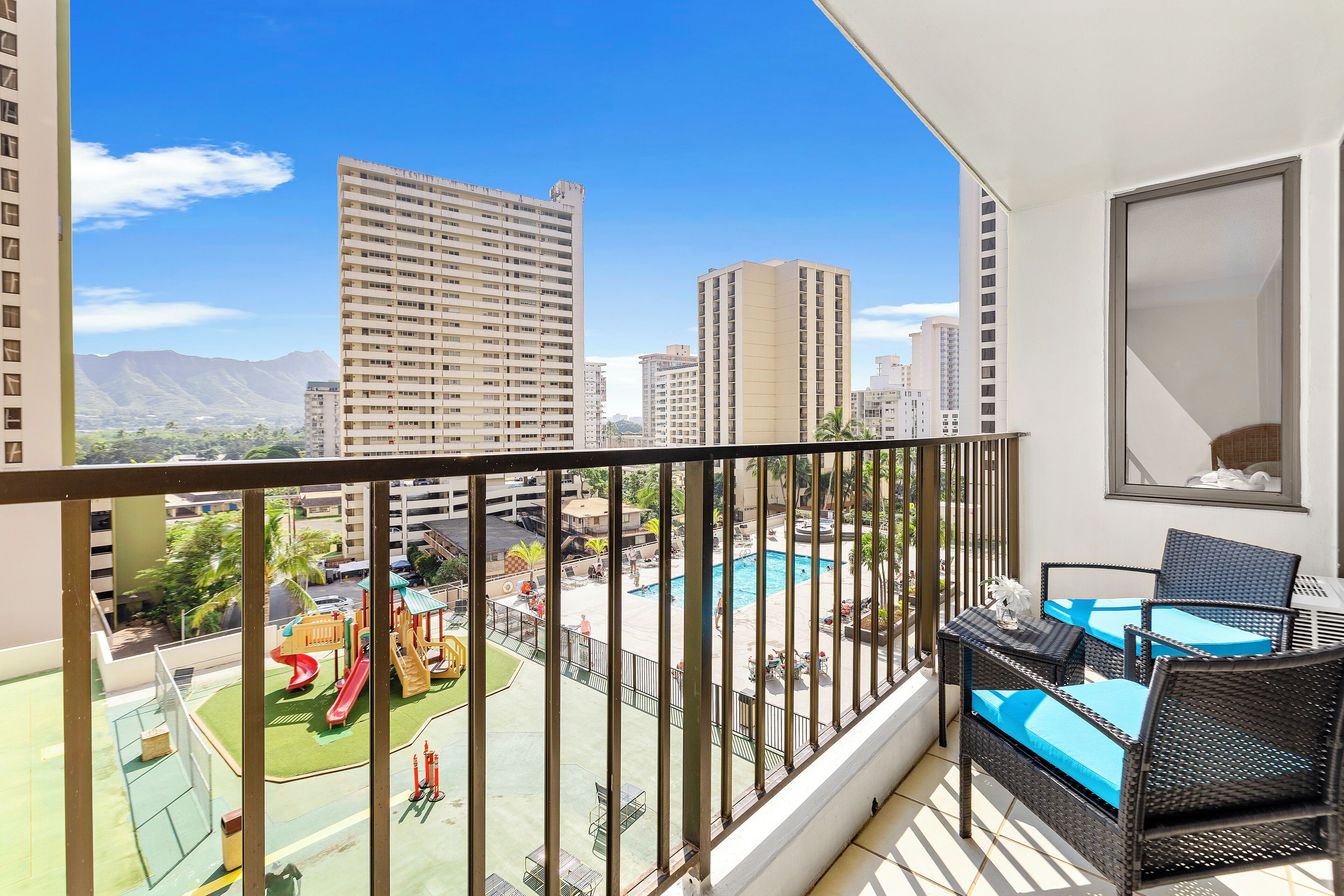 公寓, 1 间卧室, 空调, 山景 (0131) | 露台