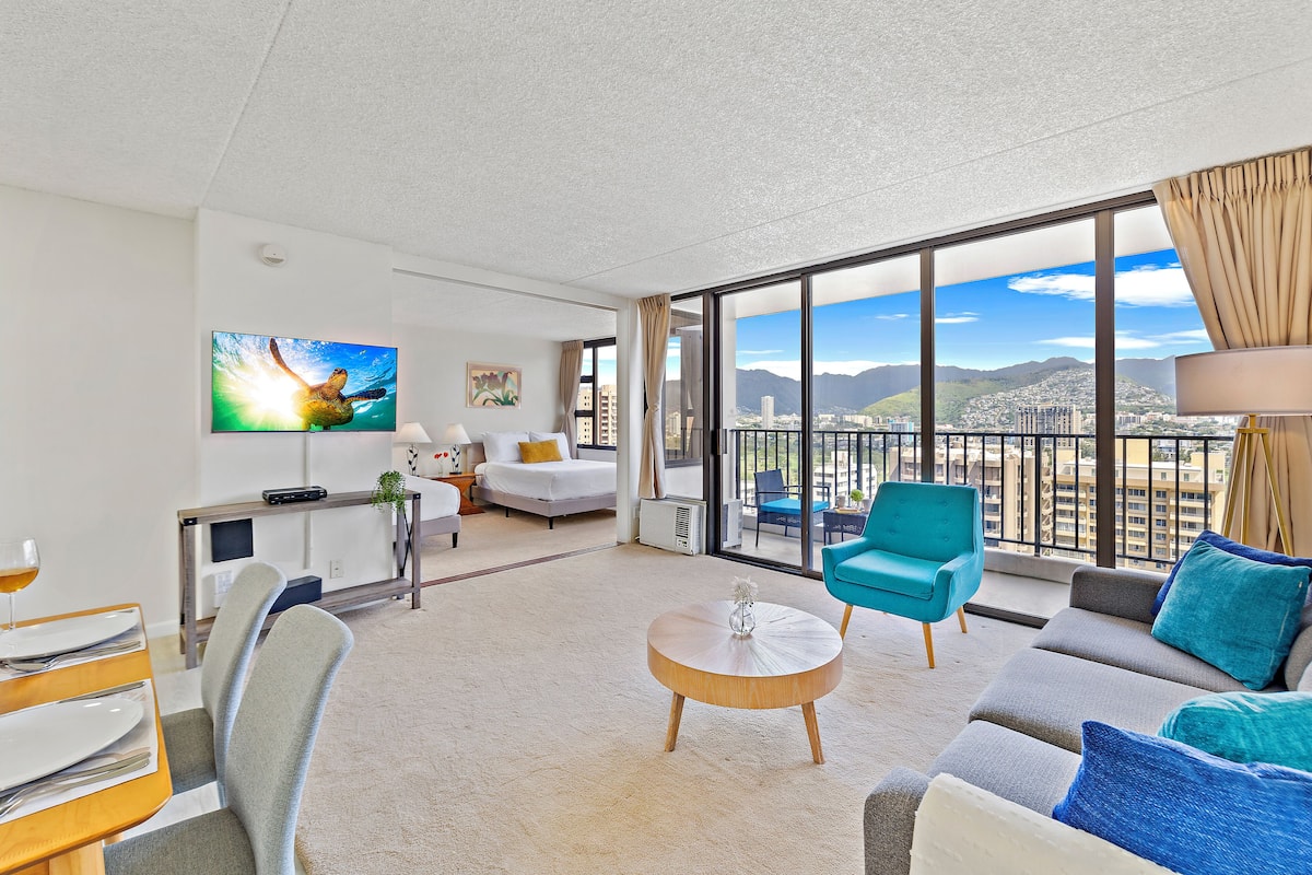 Appart'hôtel, 1 chambre, vue montagne (0133) | Coin séjour