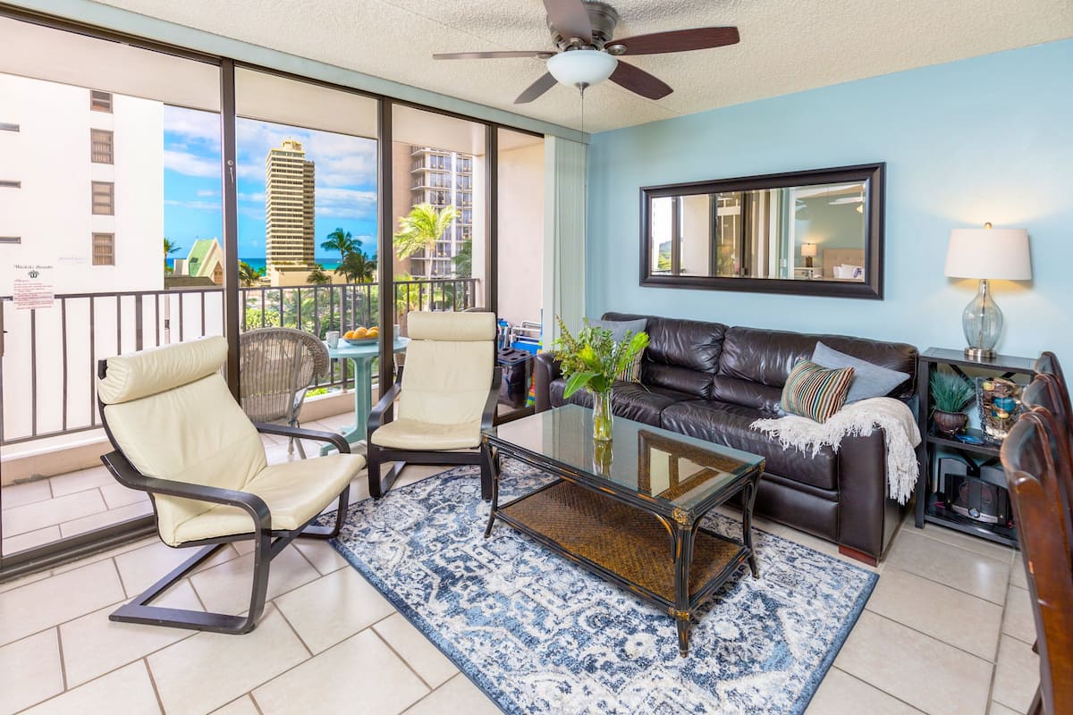 Condo, 1 Bedroom, Balcony, Partial Ocean View (0059) | Living area