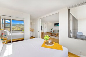 Condo, 1 King Bed with Sofa bed, Mountain View (0083) | 1 bedroom, premium bedding, iron/ironing board, free WiFi