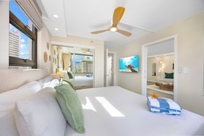 1 habitación y ropa de cama de alta calidad