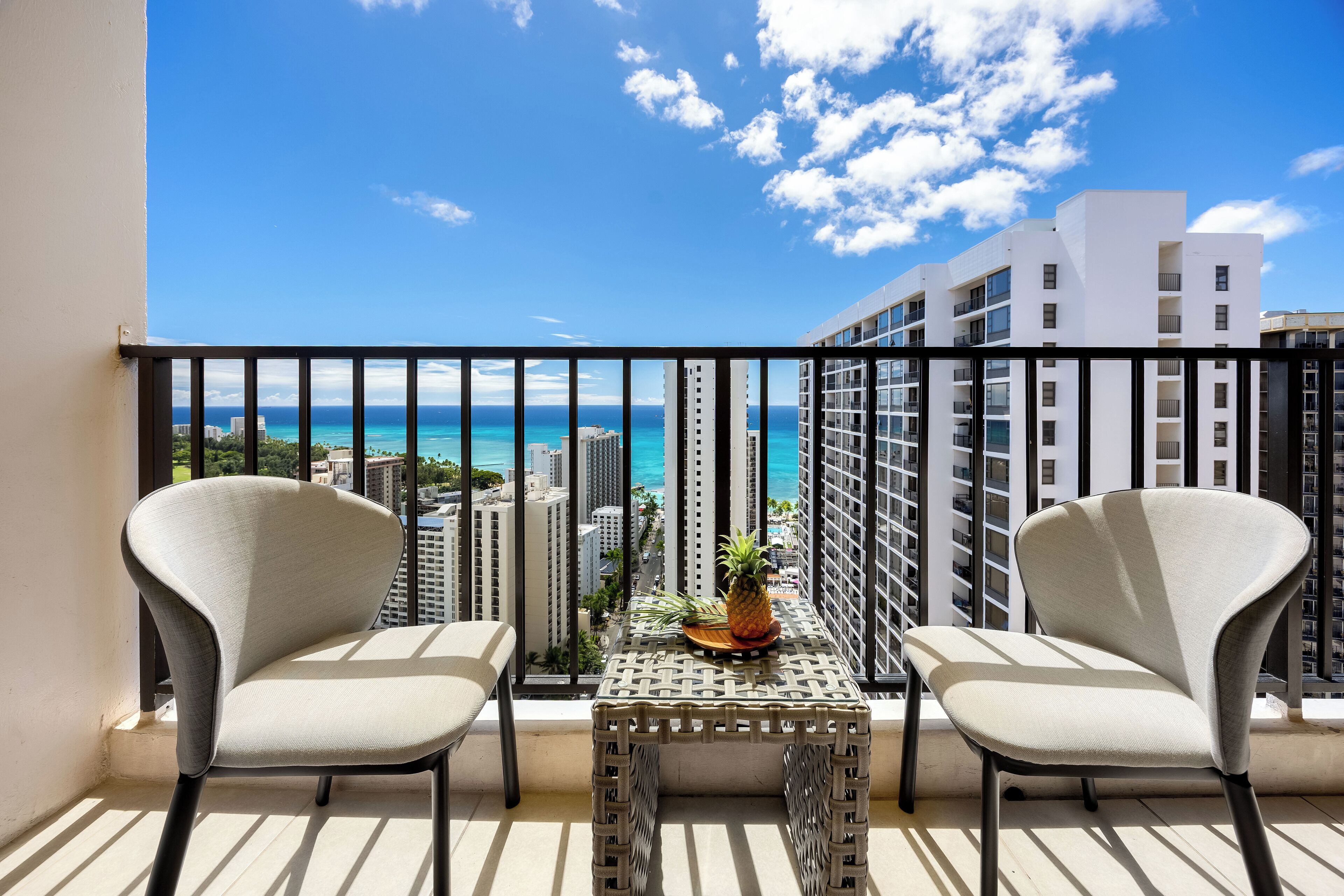 Premium-Apartment, 1 Schlafzimmer, Klimaanlage, Meerblick (0104) | Terrasse/Patio